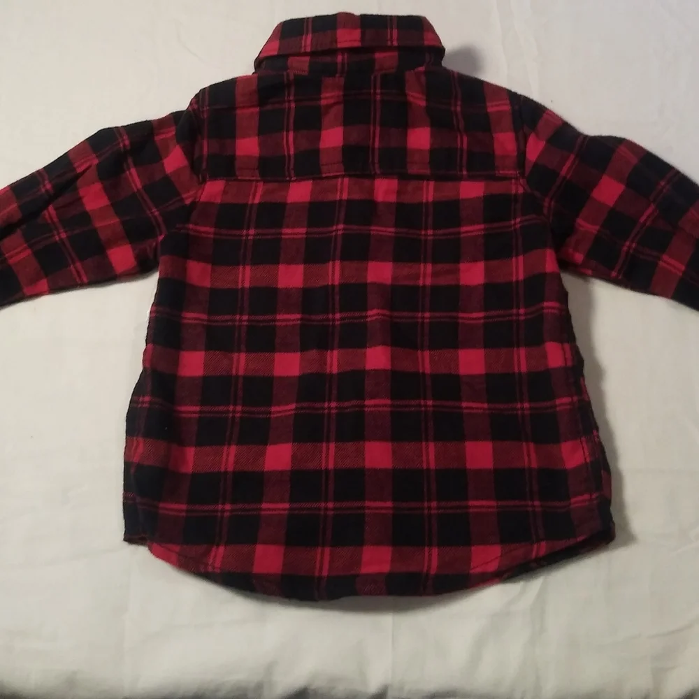 Carters flannel buffalo plaid shirt